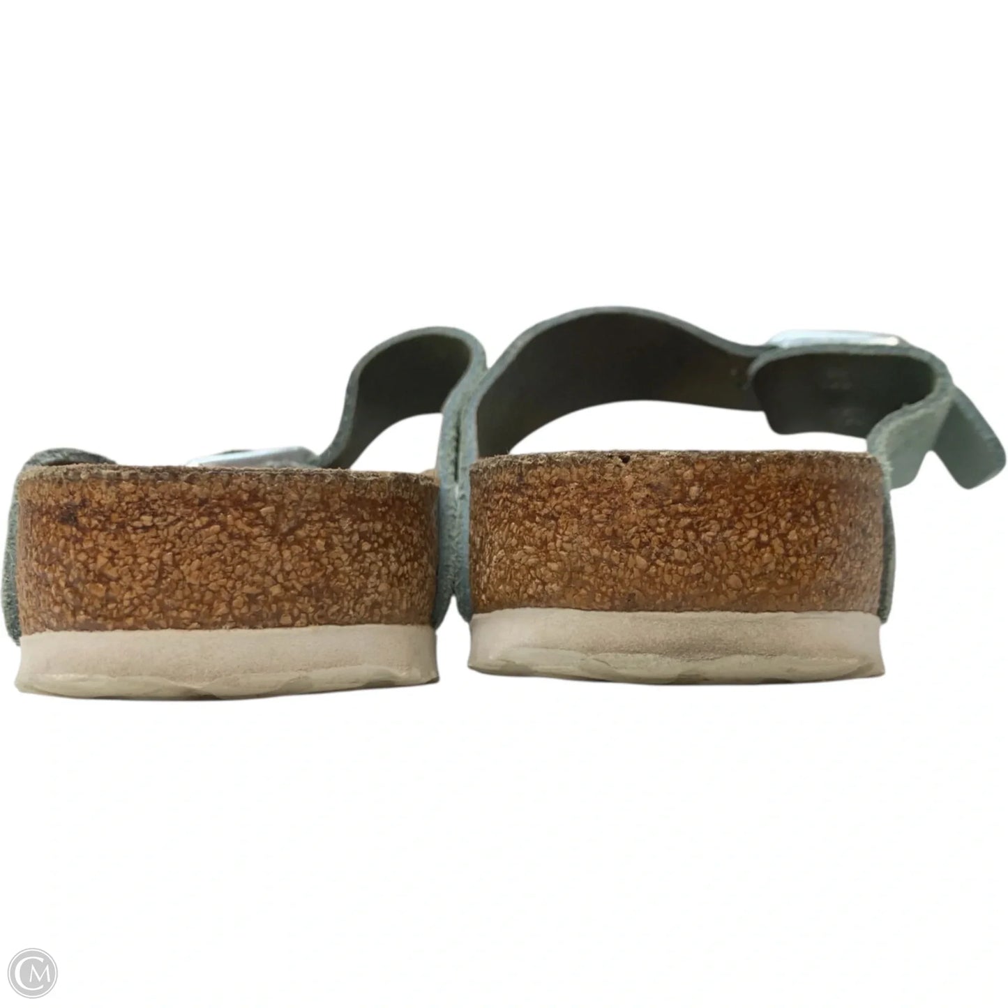 Sandals Flats By Birkenstock In Green, Size: 9