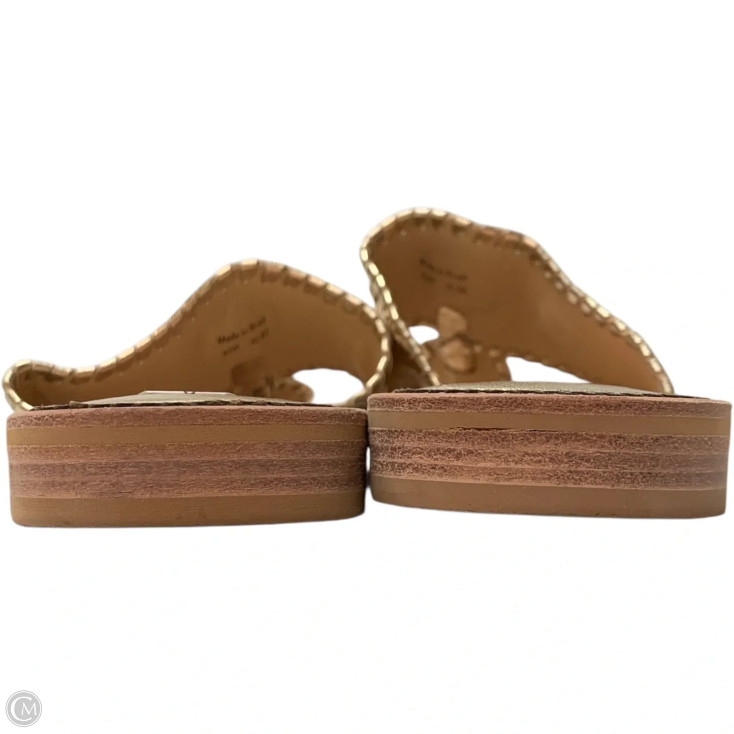 Sandals Flats By Jack Rogers In Gold, Size: 10