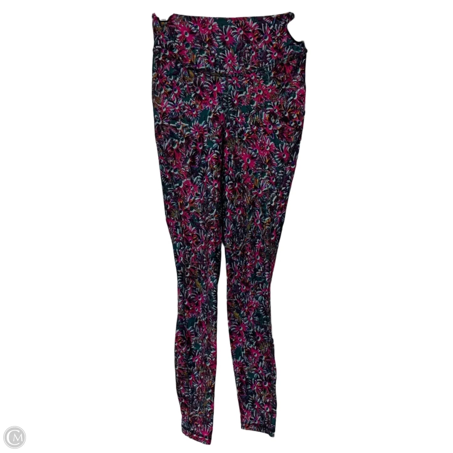 Athletic Leggings By Lululemon In Floral Print, Size: M