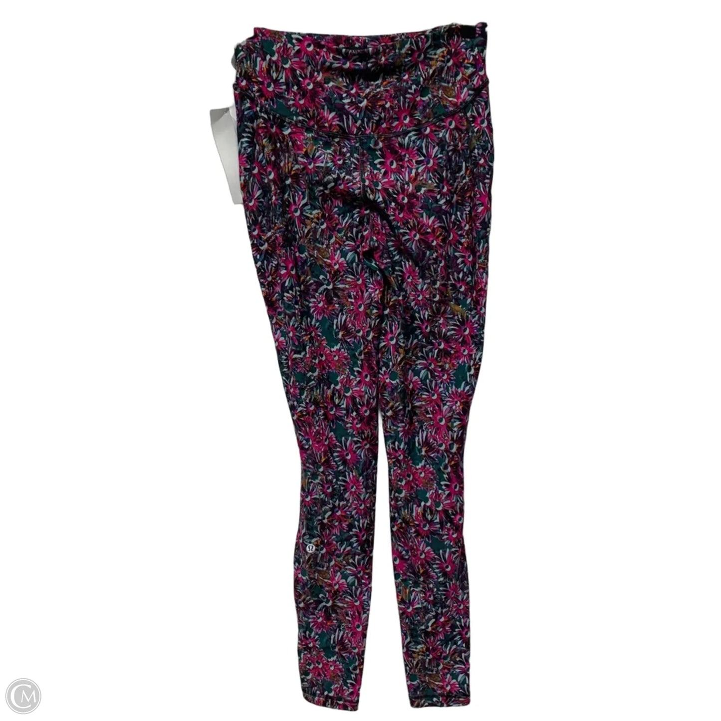 Athletic Leggings By Lululemon In Floral Print, Size: M