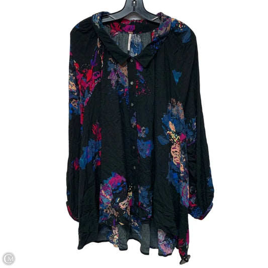 Tunic Long Sleeve By Free People In Black, Size: S