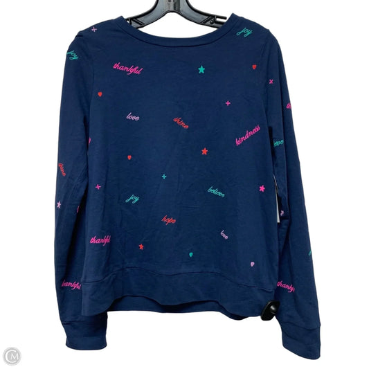 Top Long Sleeve Designer By Lilly Pulitzer In Navy, Size: S