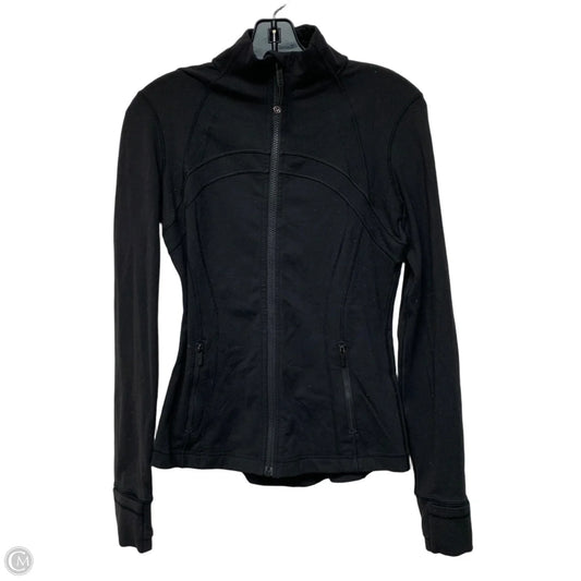 Athletic Jacket By Lululemon In Black, Size: 6