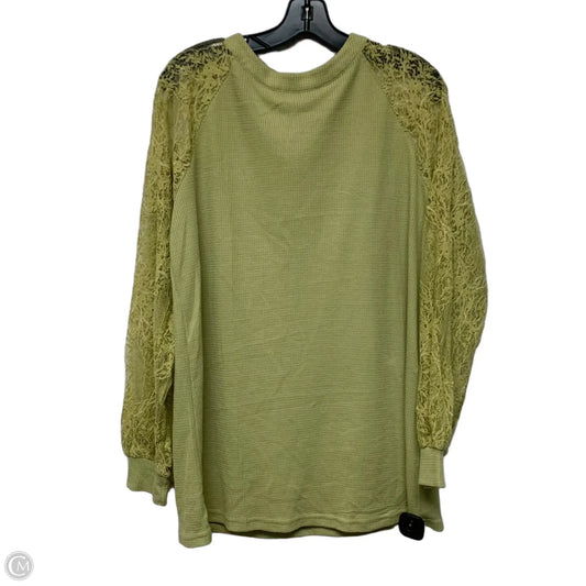 Top Long Sleeve By Miholl In Green, Size: Xl