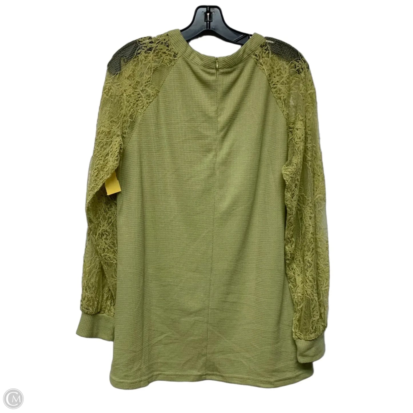 Top Long Sleeve By Miholl In Green, Size: Xl