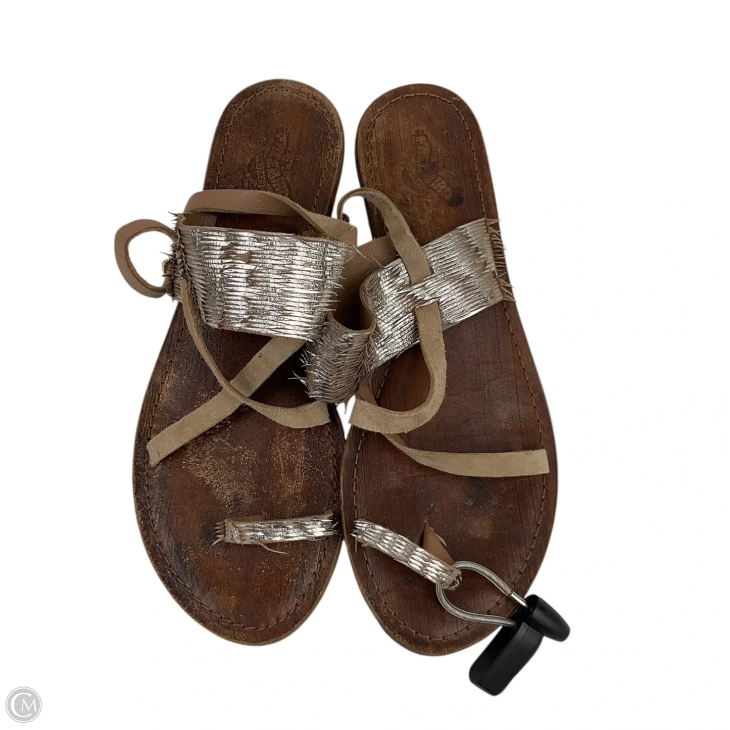 Sandals Flats By Freebird In Gold, Size: 10