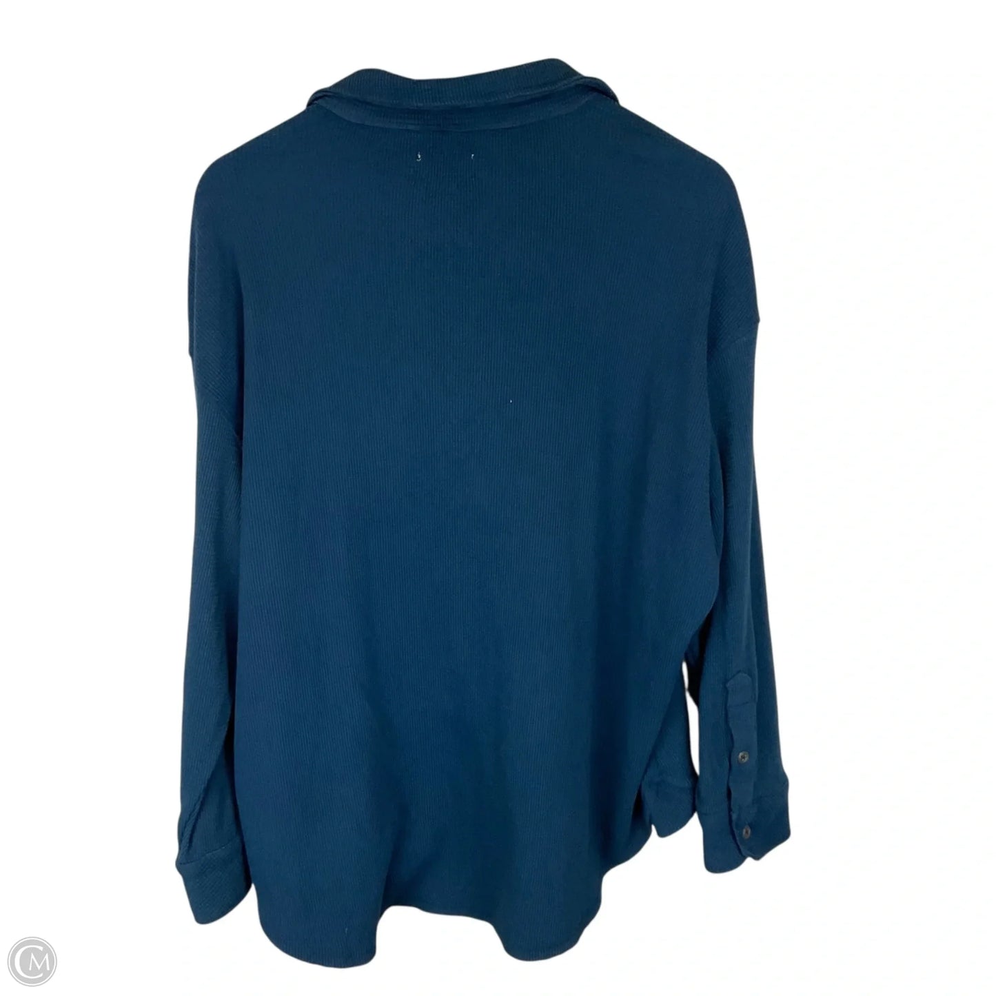 Top Long Sleeve By Simply Southern In Blue, Size: S