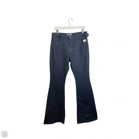 Jeans Flared By Antonio Melani In Blue Denim, Size: 10