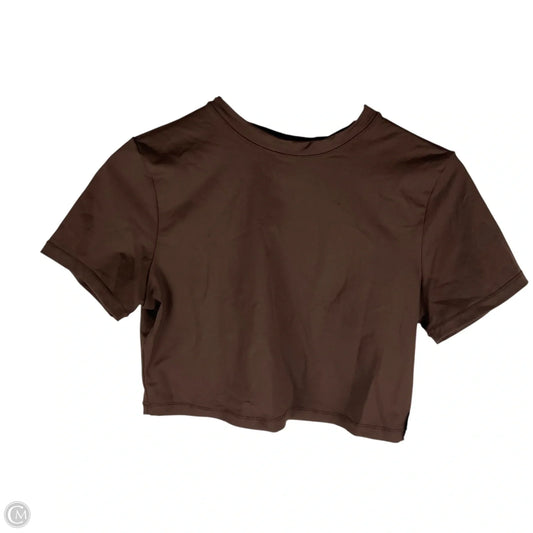 Top Short Sleeve By Skims In Brown, Size: Xl