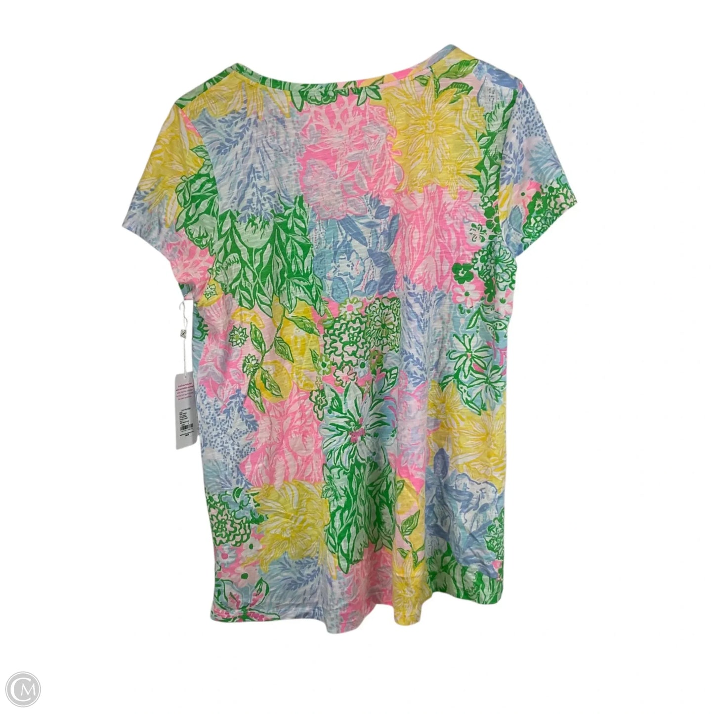 Top Short Sleeve Designer By Lilly Pulitzer In Multi-colored, Size: L