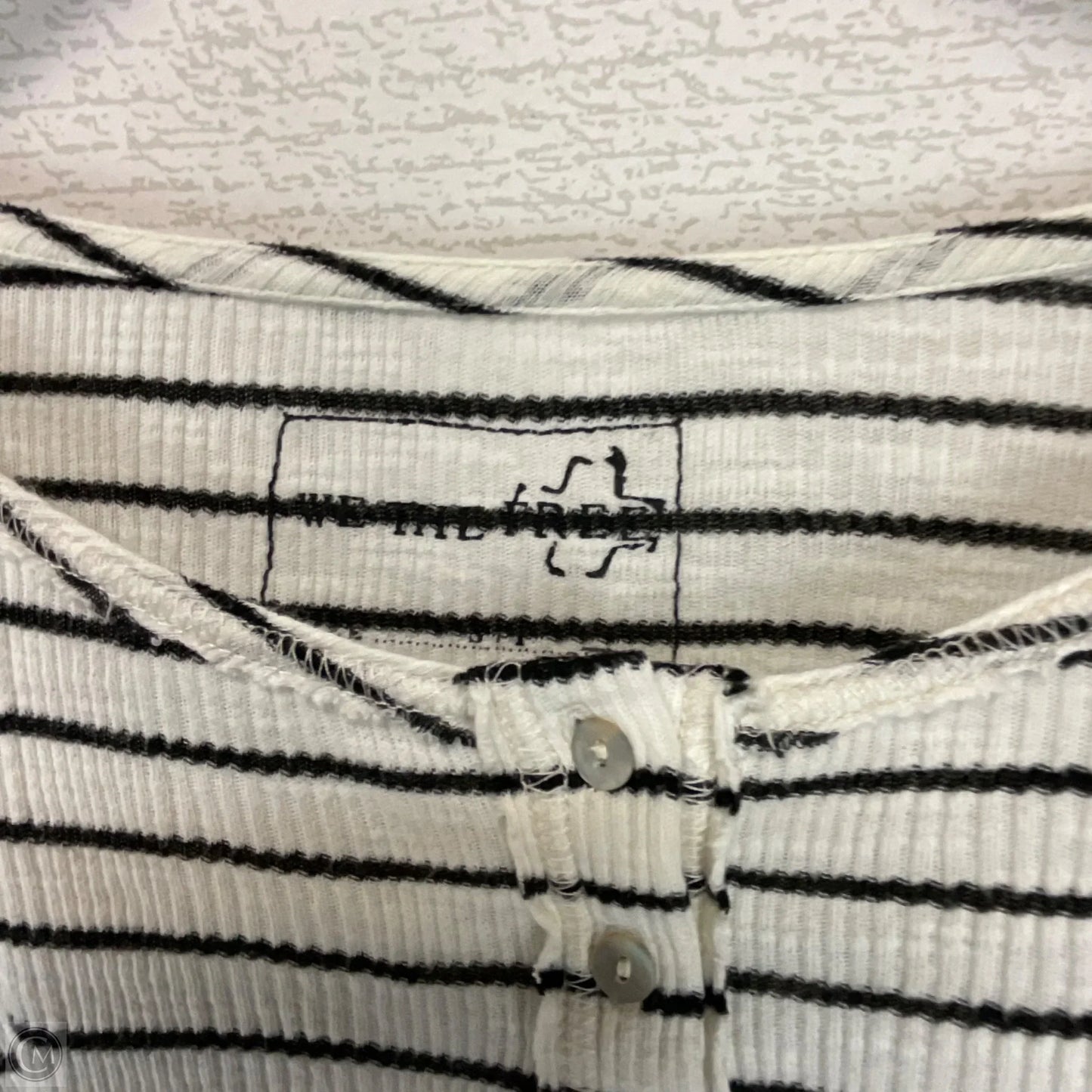 Top Long Sleeve By We The Free In Striped Pattern, Size: S