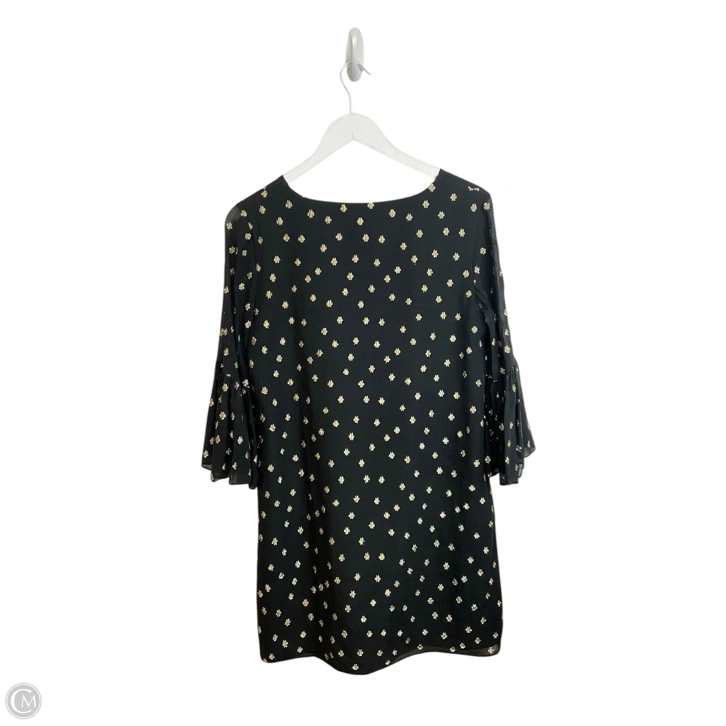 Dress Designer By Lilly Pulitzer In Black & Gold, Size: 4