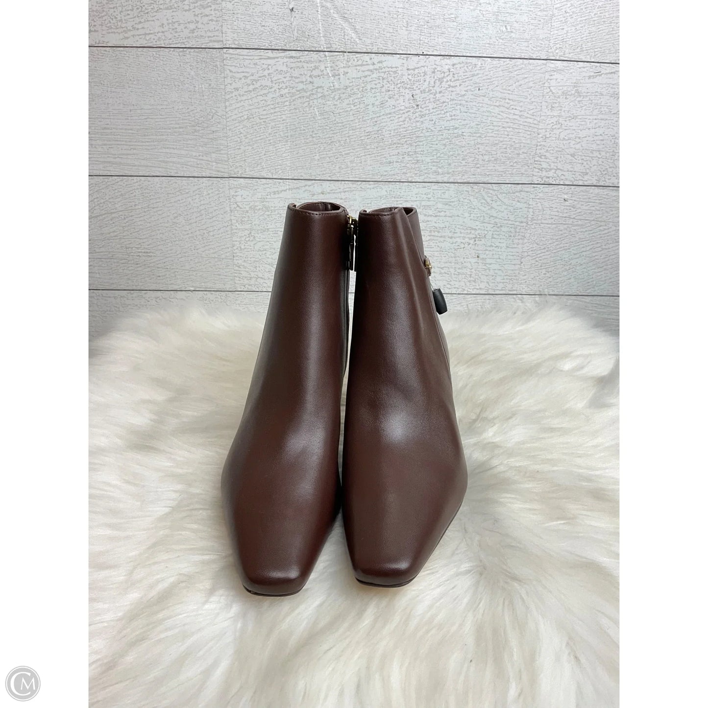 Boots Designer By Coach In Brown, Size: 7.5