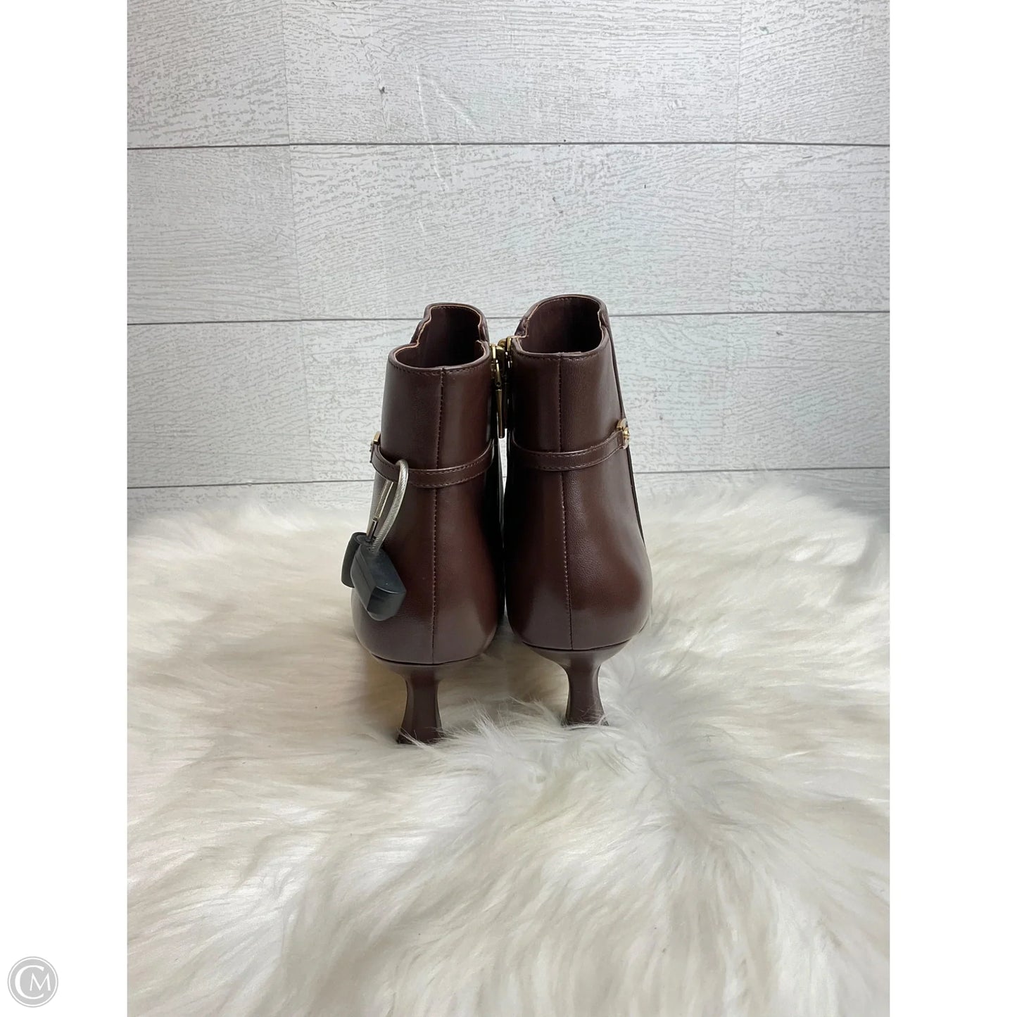 Boots Designer By Coach In Brown, Size: 7.5