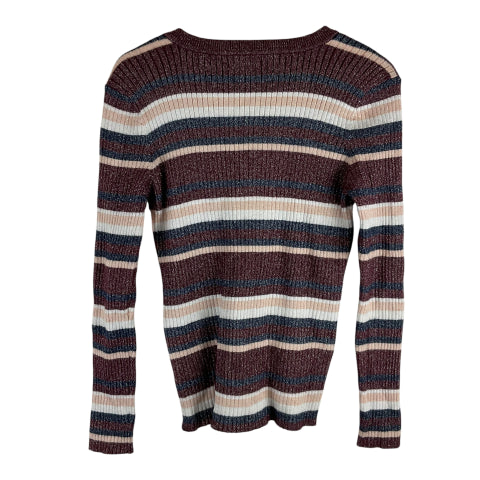 Sweater By Nine West In Striped Pattern, Size: Xl