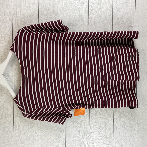 Top Short Sleeve By Clothes Mentor In Striped Pattern, Size: Xl