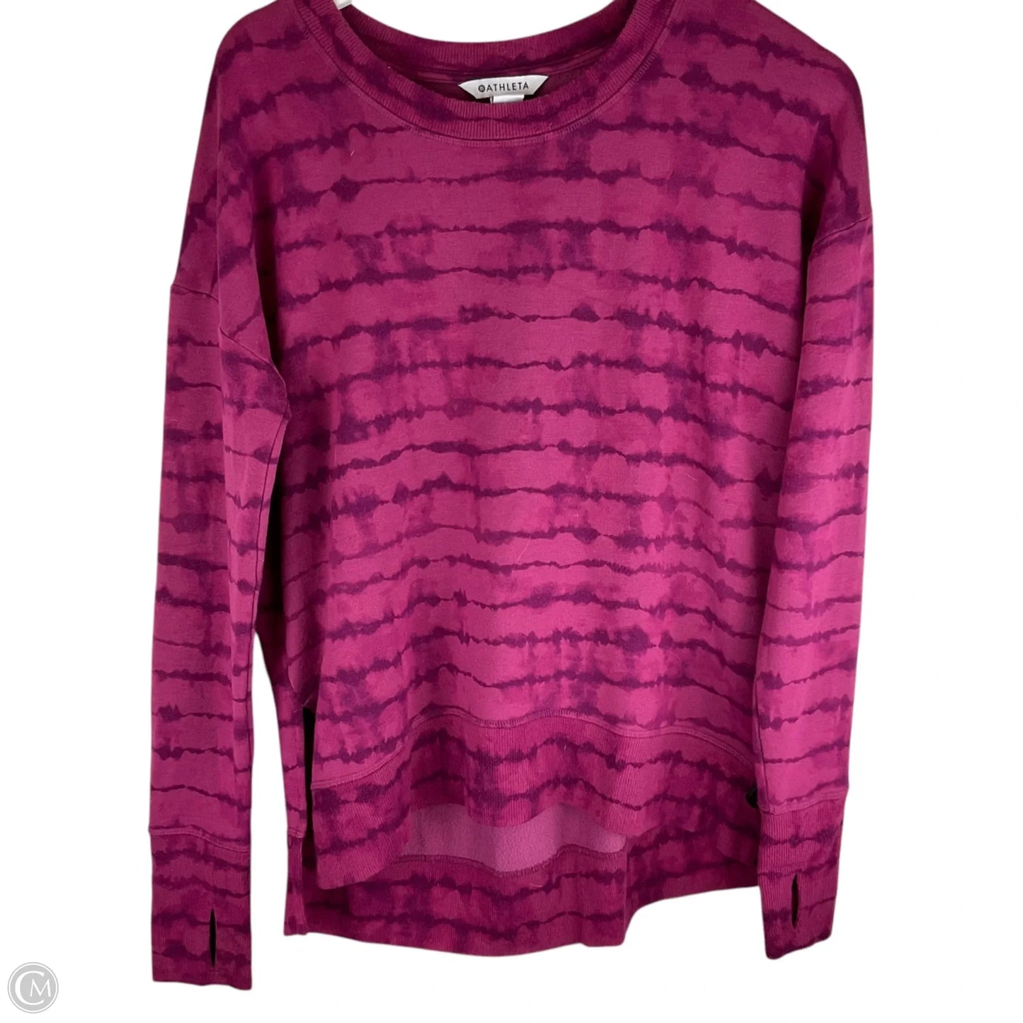 Athletic Top Long Sleeve Crewneck By Athleta In Purple, Size: S