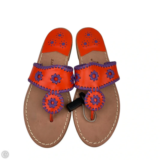 Sandals Flats By Jack Rogers In Orange, Size: 7.5
