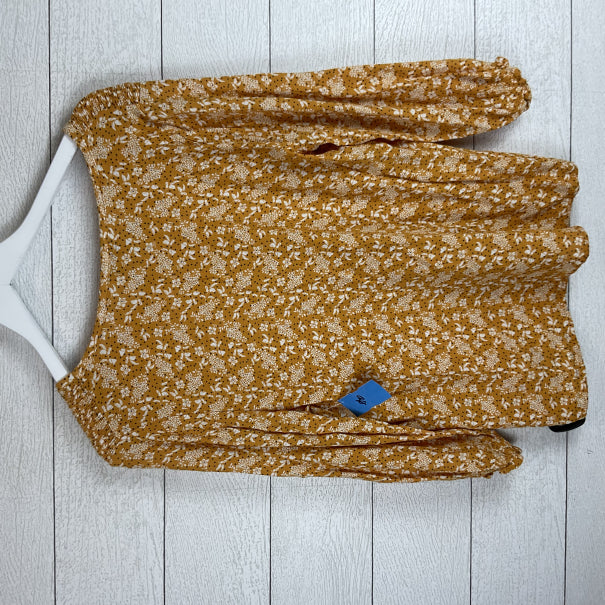 Top Long Sleeve By Cynthia Rowley In Yellow, Size: L