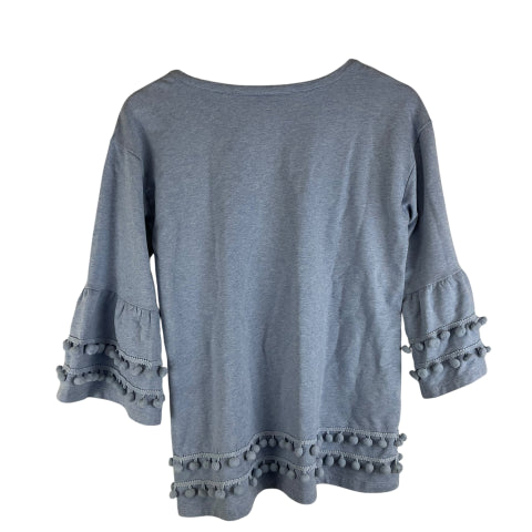 Top 3/4 Sleeve By Crown And Ivy In Blue, Size: S