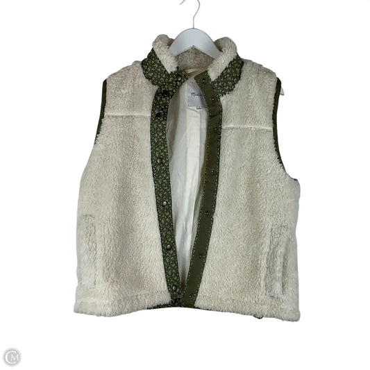 Vest Faux Fur & Sherpa By Madewell In White, Size: M