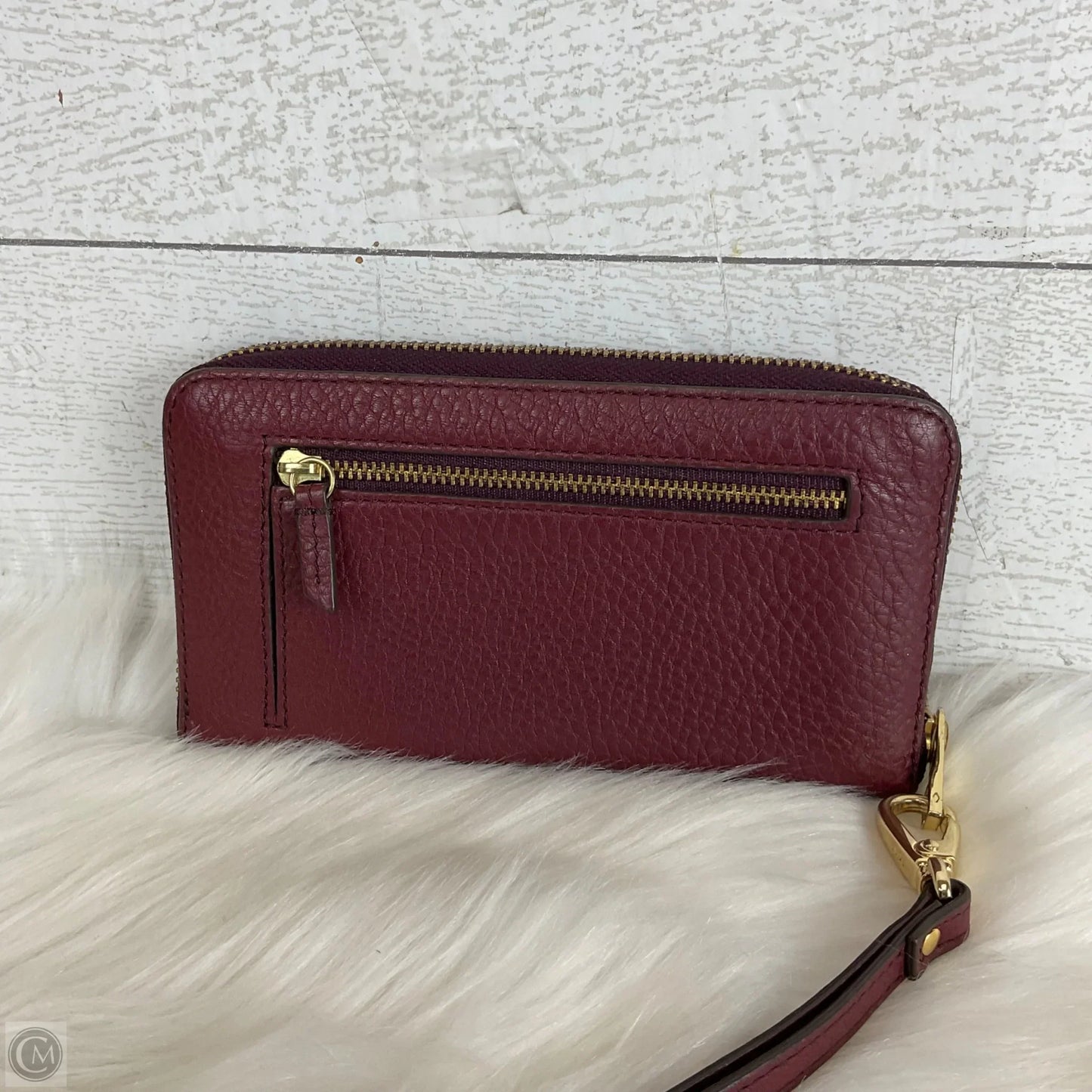Wristlet Leather By Fossil, Size: Medium