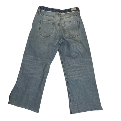 Jeans Straight By Zara In Blue Denim, Size: 6