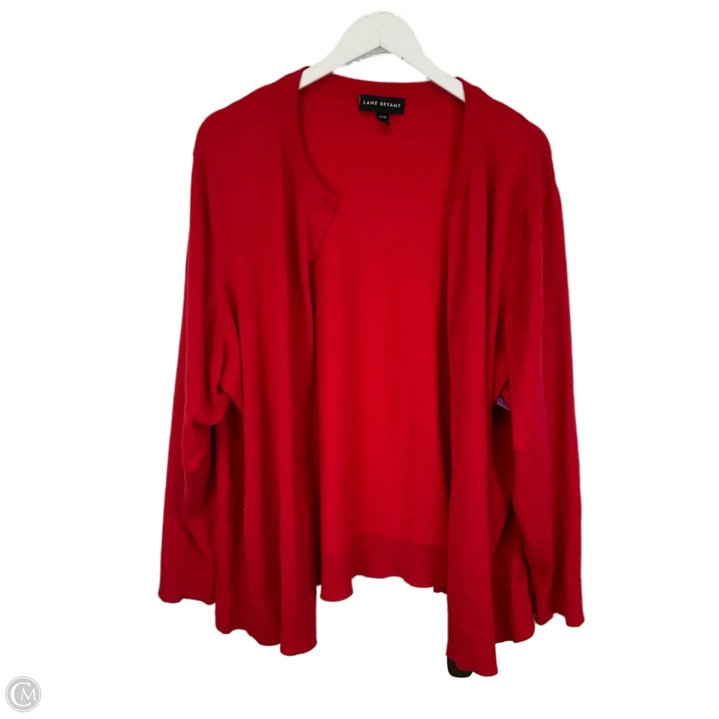 Sweater Cardigan By Lane Bryant In Red, Size: 3x