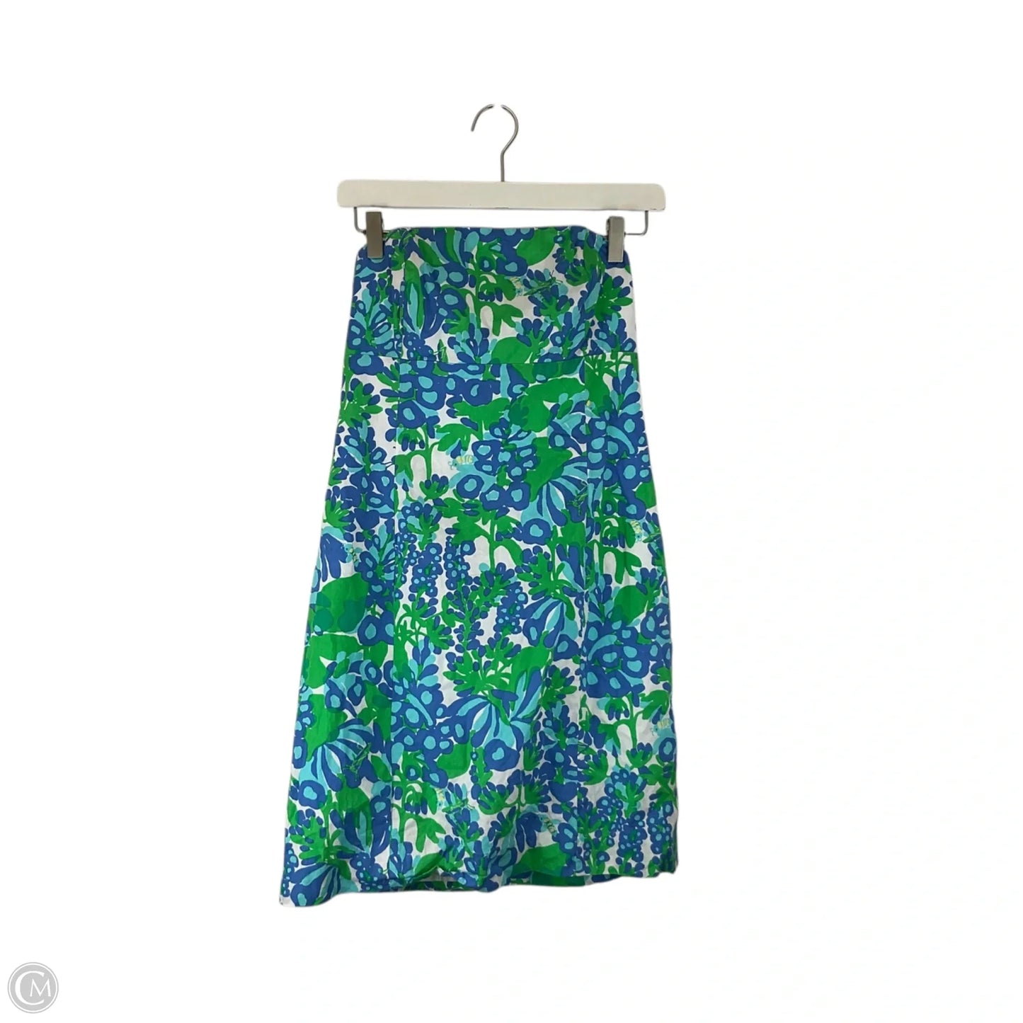 Dress Designer By Lilly Pulitzer In Blue & Green, Size: 8