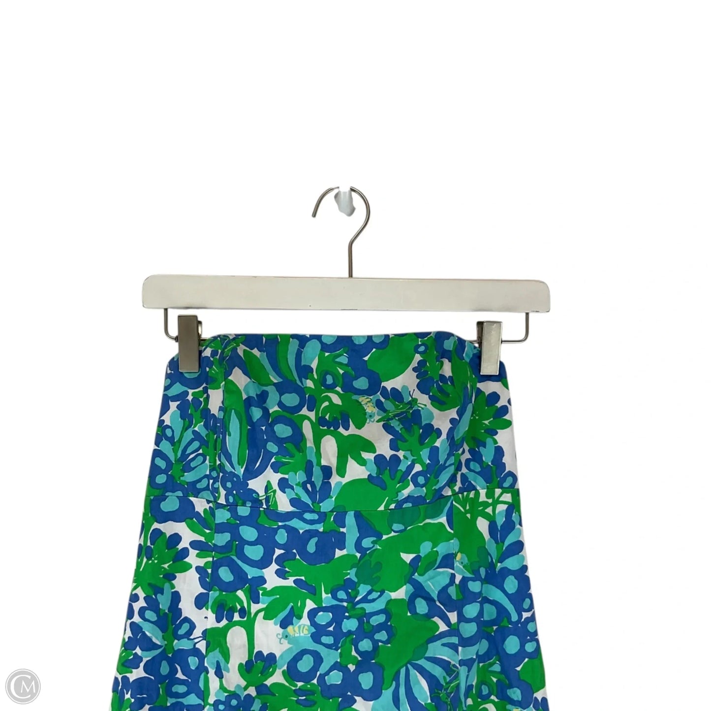 Dress Designer By Lilly Pulitzer In Blue & Green, Size: 8
