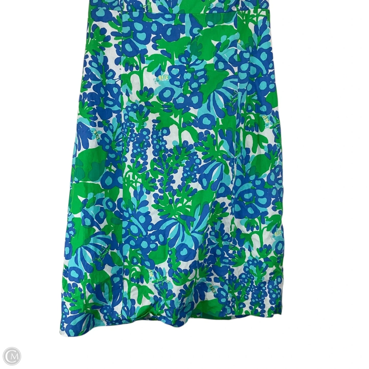 Dress Designer By Lilly Pulitzer In Blue & Green, Size: 8