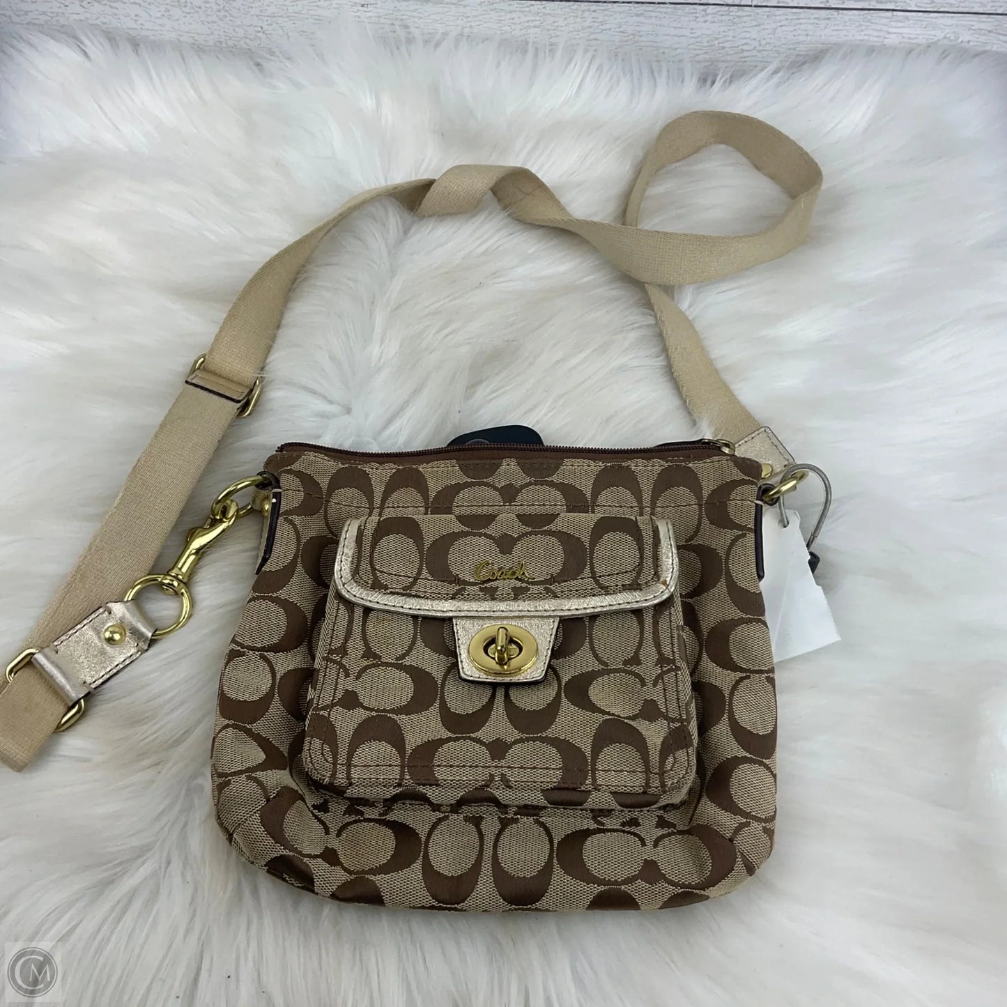 Crossbody Designer By Coach, Size: Small