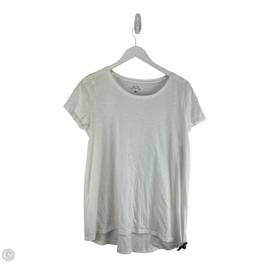 Top Short Sleeve Designer By Lilly Pulitzer In White, Size: L