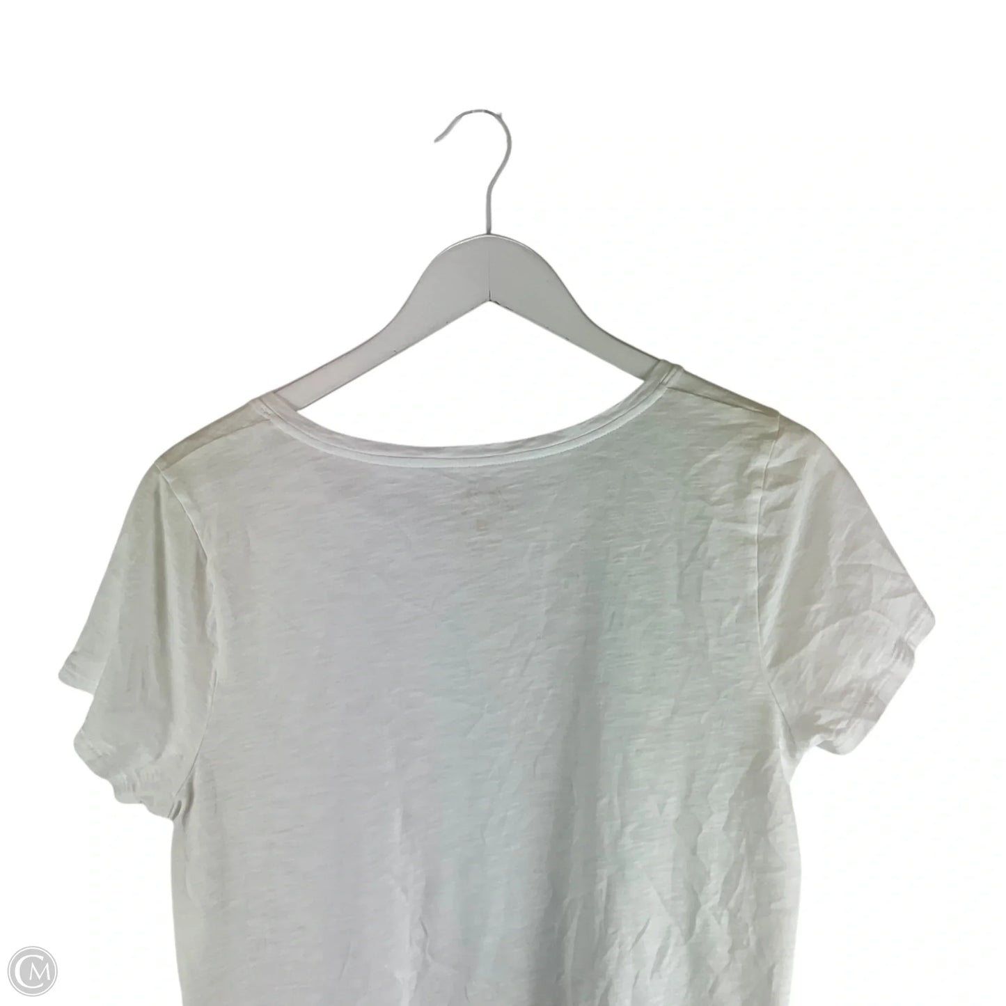 Top Short Sleeve Designer By Lilly Pulitzer In White, Size: L