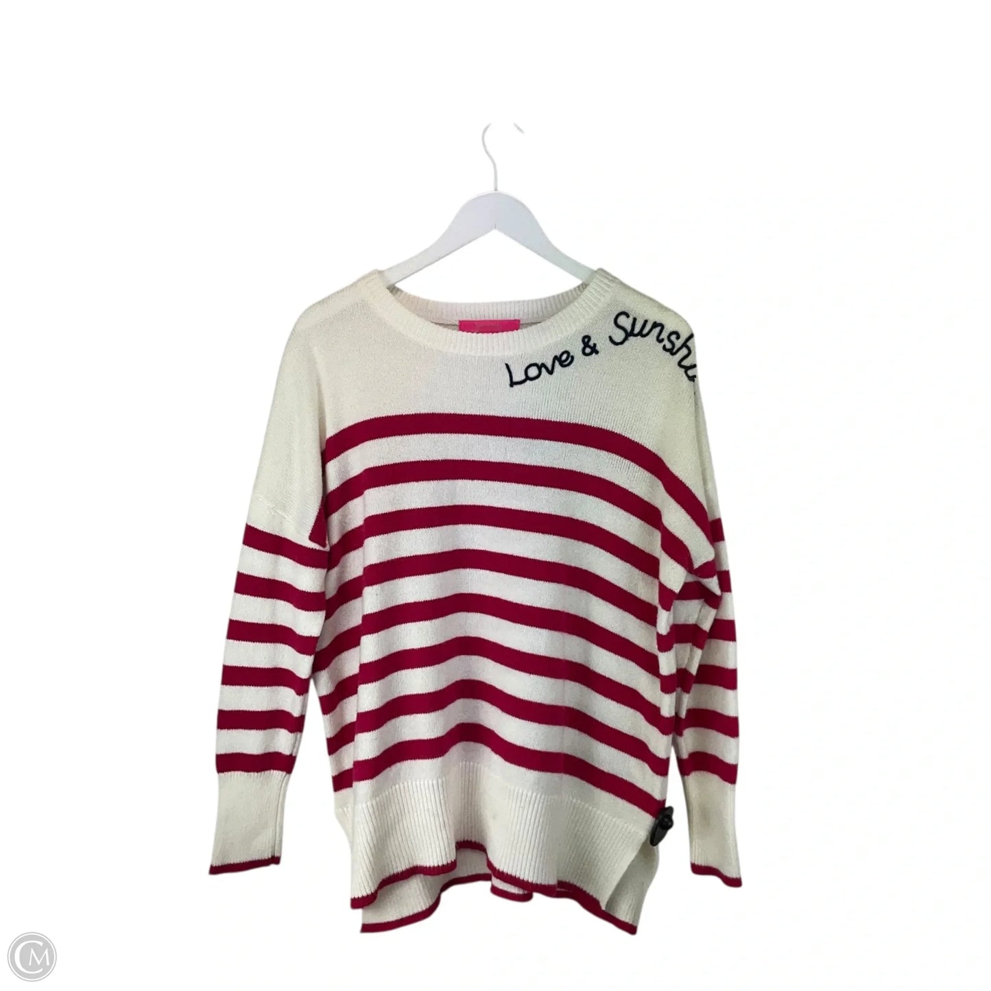 Sweater Designer By Lilly Pulitzer In Striped Pattern, Size: L