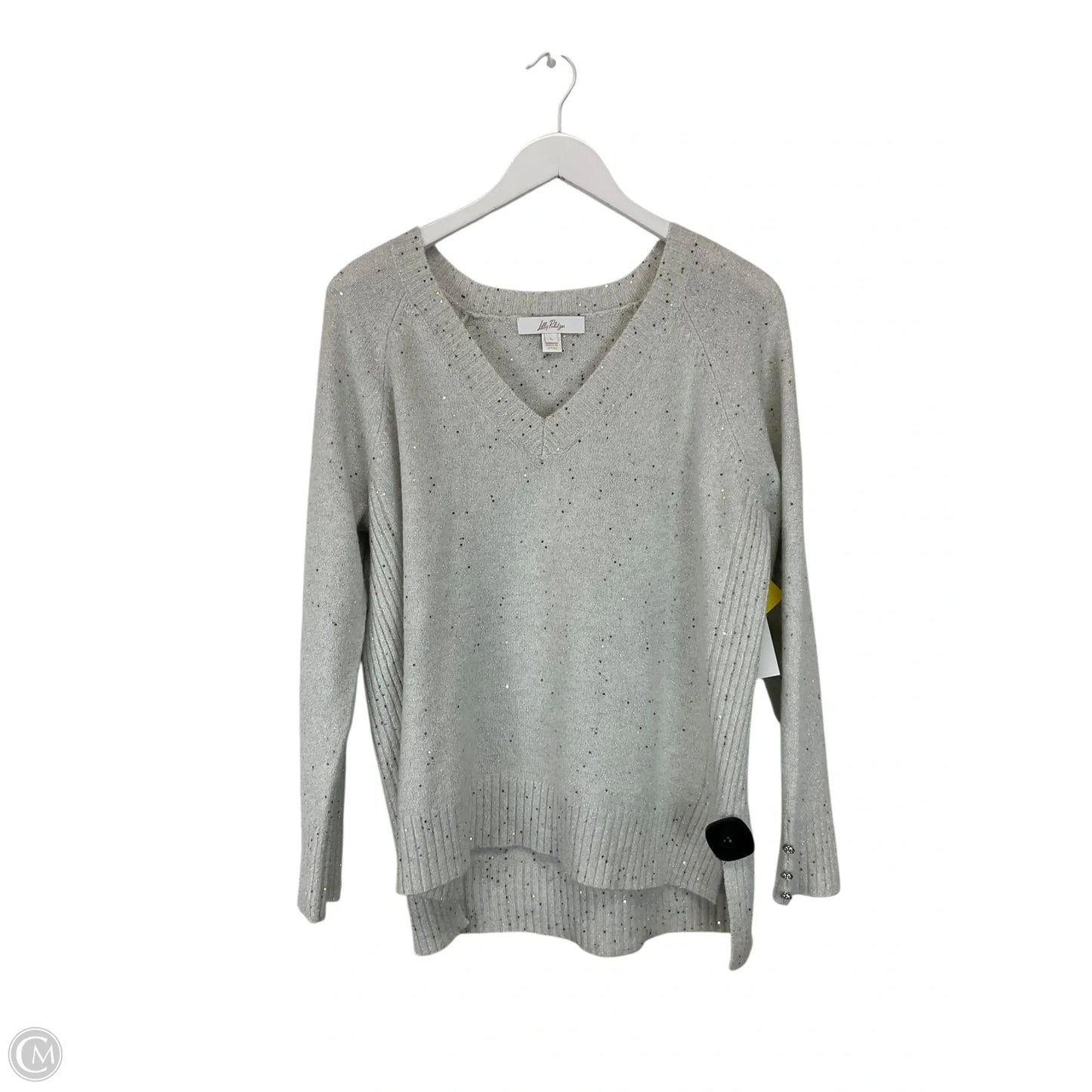 Sweater Designer By Lilly Pulitzer In Grey, Size: L