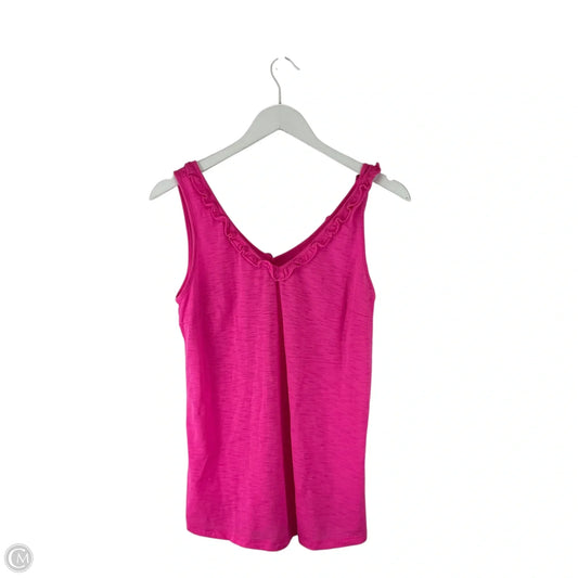 Top Sleeveless Designer By Lilly Pulitzer In Pink, Size: M