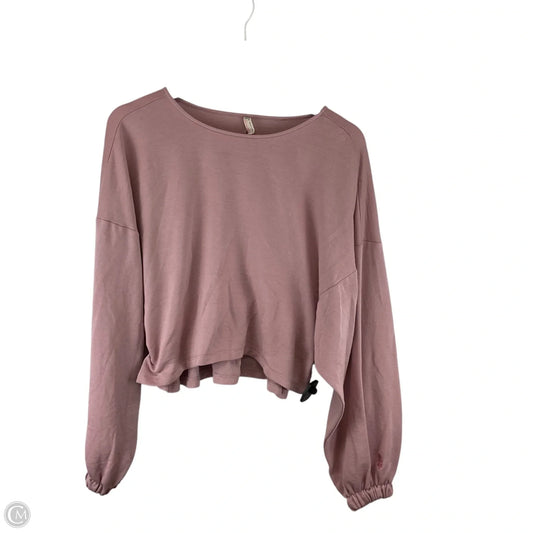 Top Long Sleeve By Free People In Pink, Size: Xs