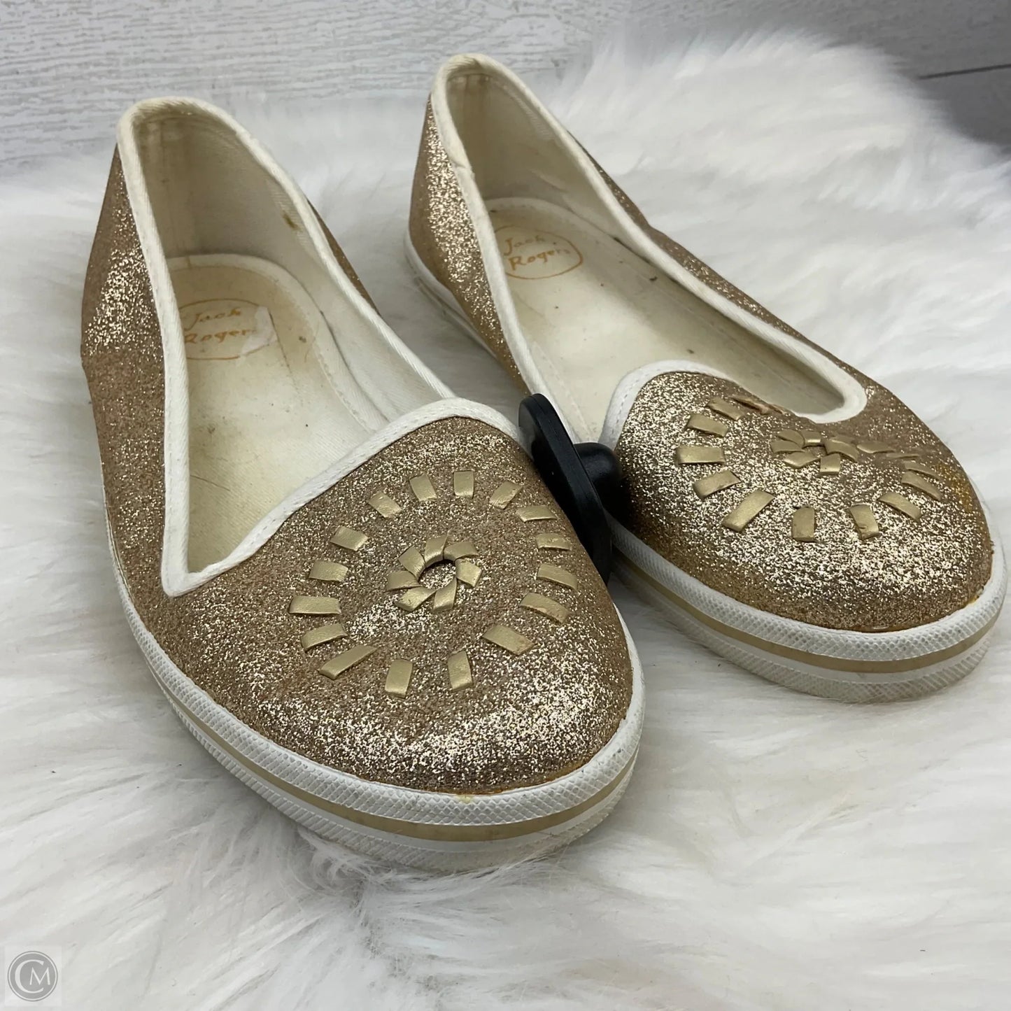 Shoes Flats By Jack Rogers In Gold, Size: 8