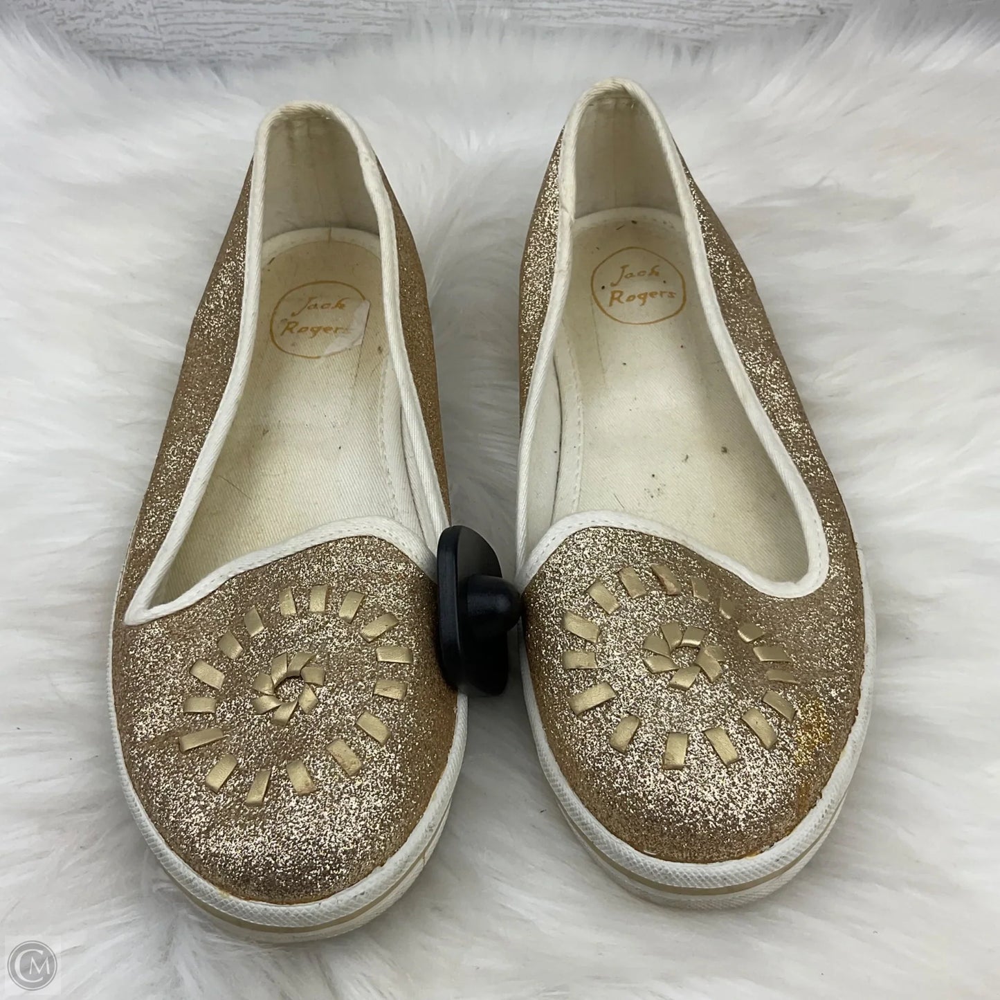 Shoes Flats By Jack Rogers In Gold, Size: 8