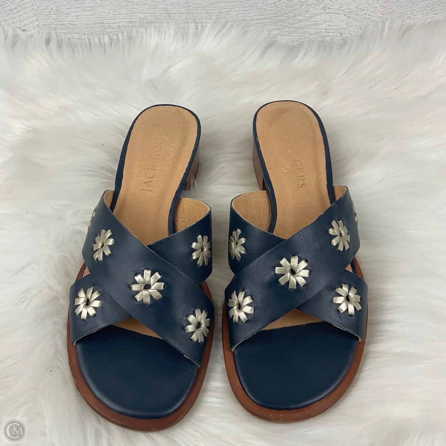 Shoes Heels Block By Jack Rogers In Blue, Size: 7.5