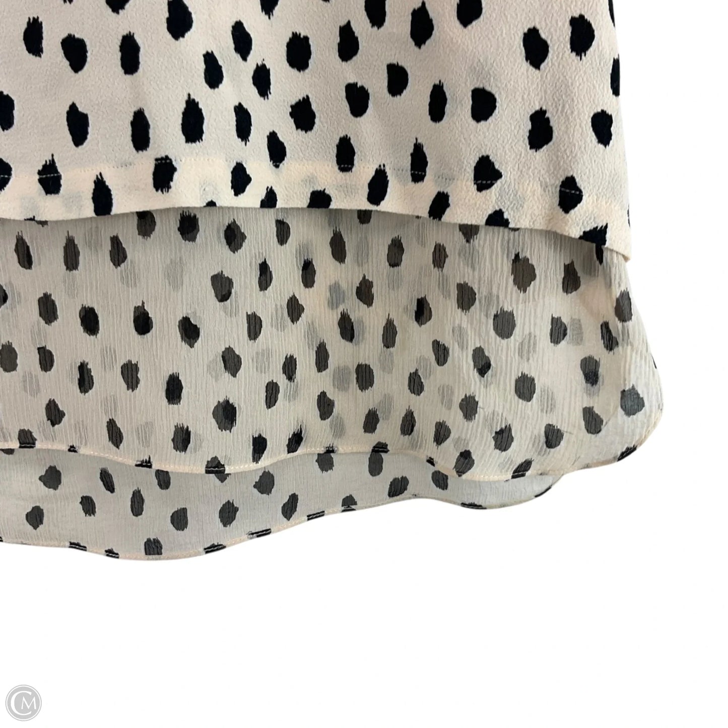 Top Sleeveless Designer By Kate Spade In Cream, Size: M