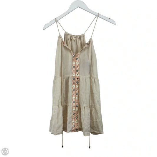 Top Sleeveless By Pol In Cream, Size: M