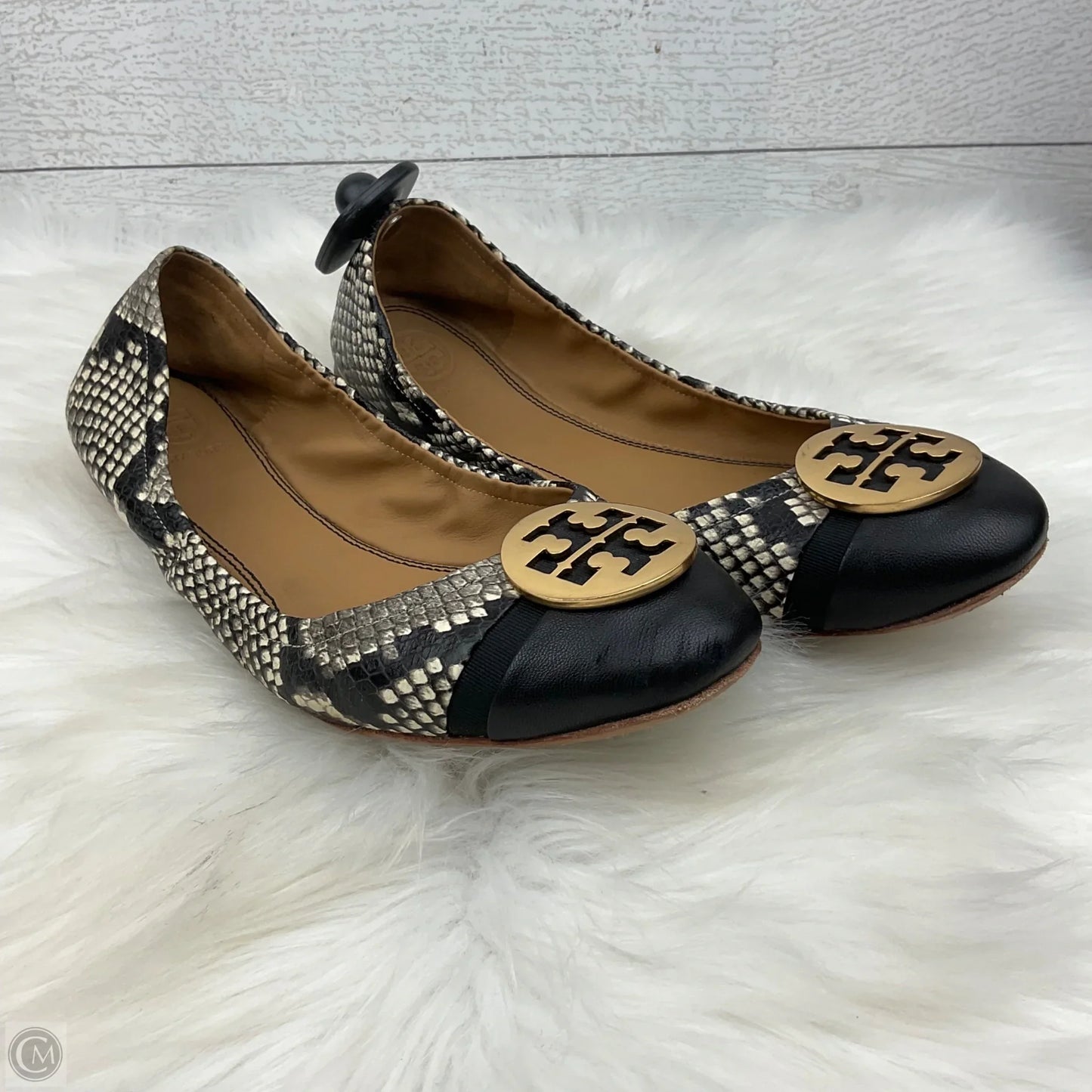 Shoes Designer By Tory Burch In Snakeskin Print, Size: 8.5