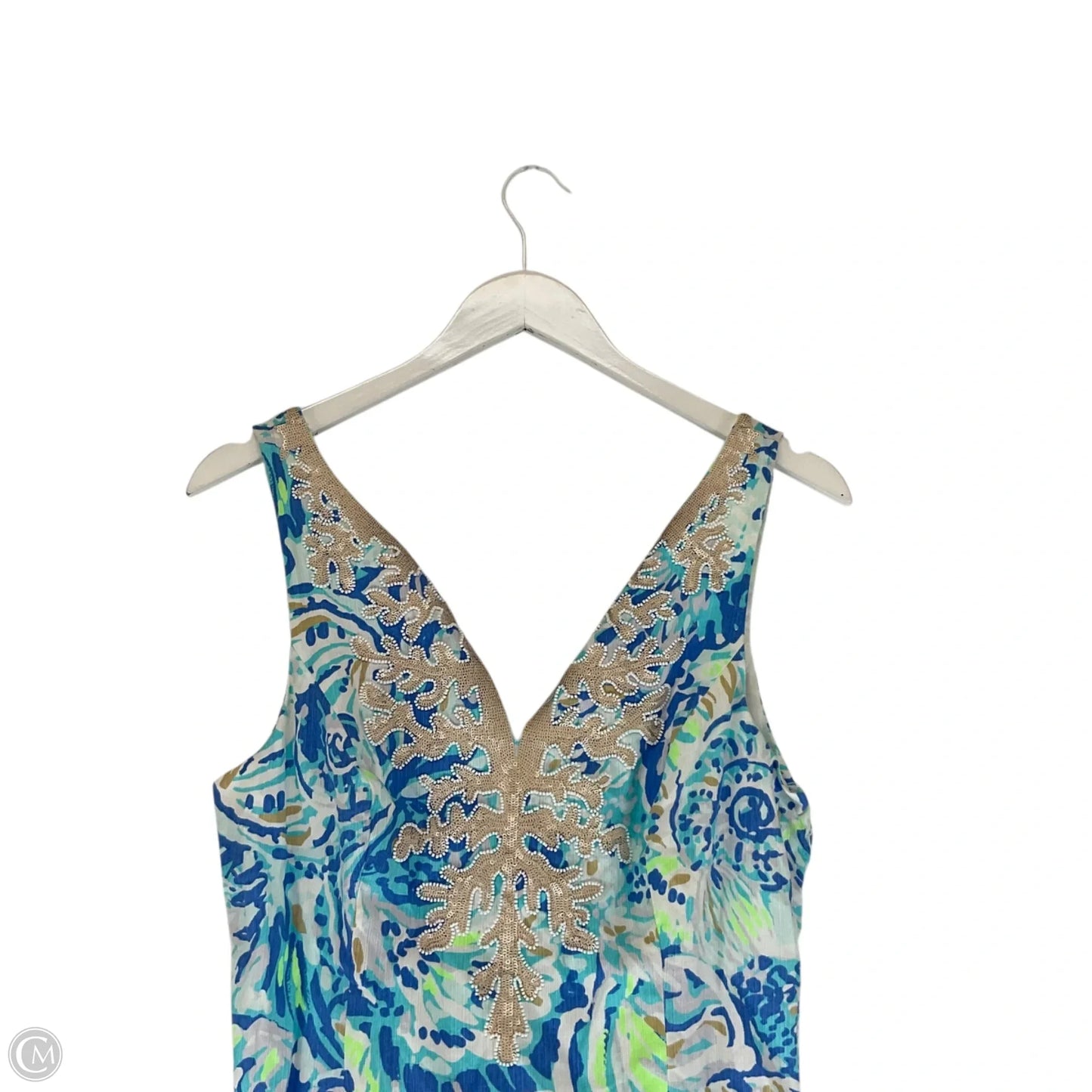 Dress Designer By Lilly Pulitzer In Blue, Size: 8