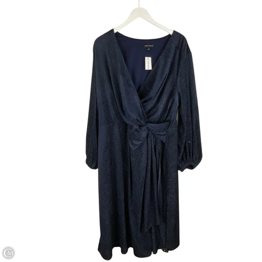 Dress Casual Midi By Lane Bryant In Blue, Size: 20