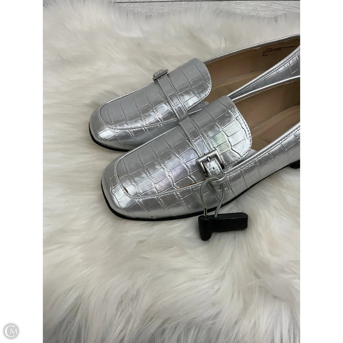 Shoes Flats By Charles By Charles David In Silver, Size: 9