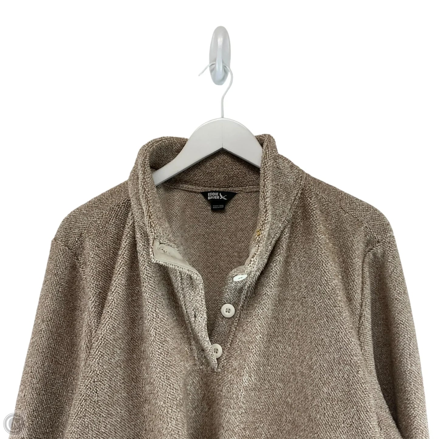 Sweatshirt Crewneck By Eddie Bauer In Tan, Size: Xxl