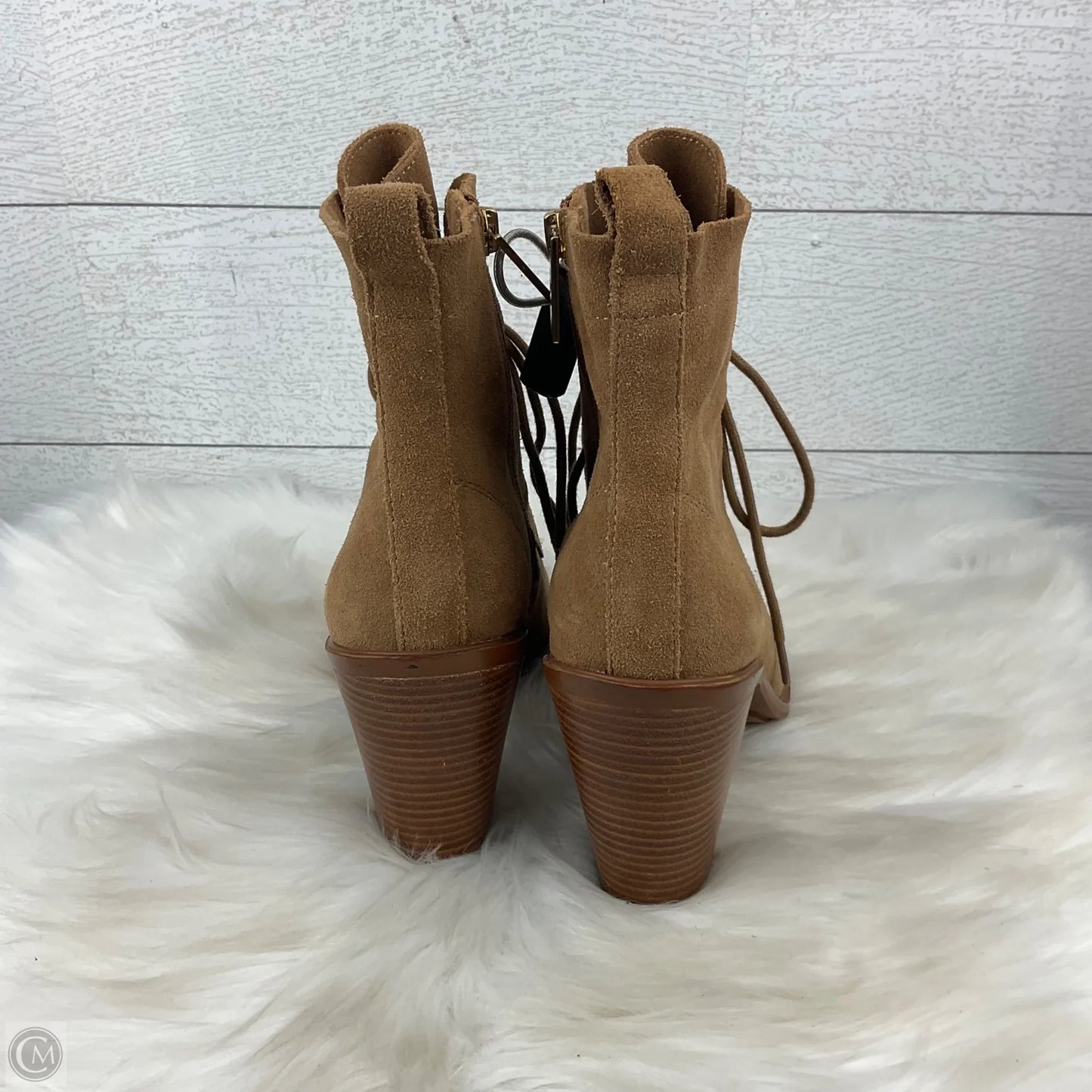 Boots Ankle Heels By Bcbgeneration In Tan, Size: 8