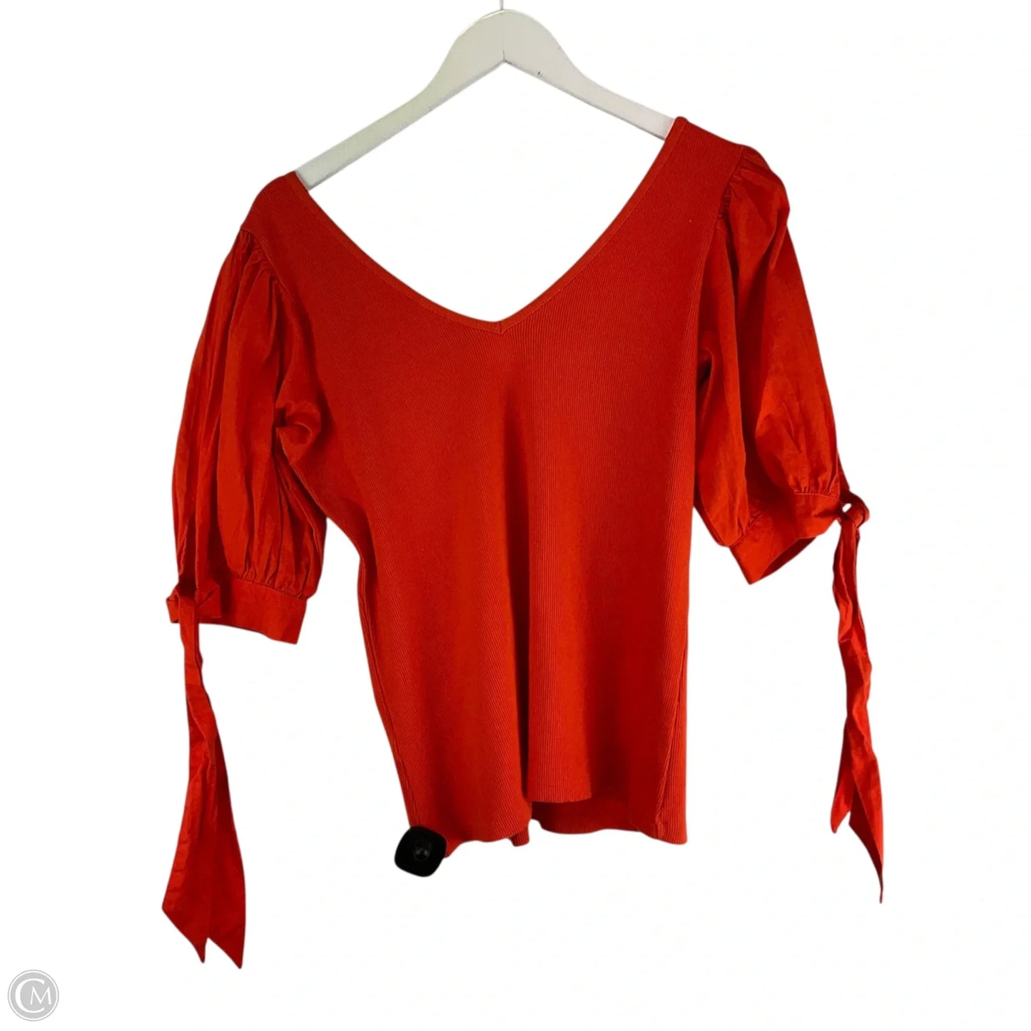 Top Short Sleeve By Maeve In Orange, Size: M